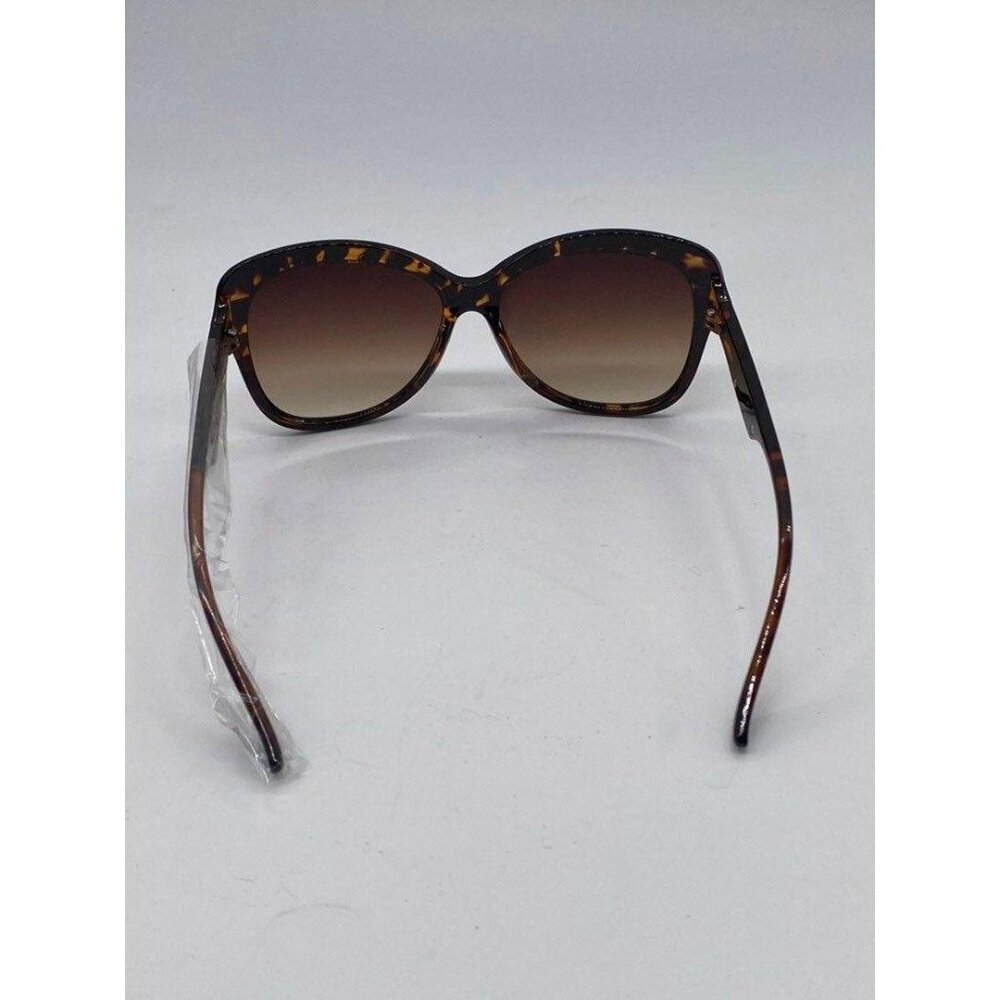 Hatcher Oversized Sunglasses Flower Frame Womens Brown Gradient Lens Polycarbona - Picture 7 of 12